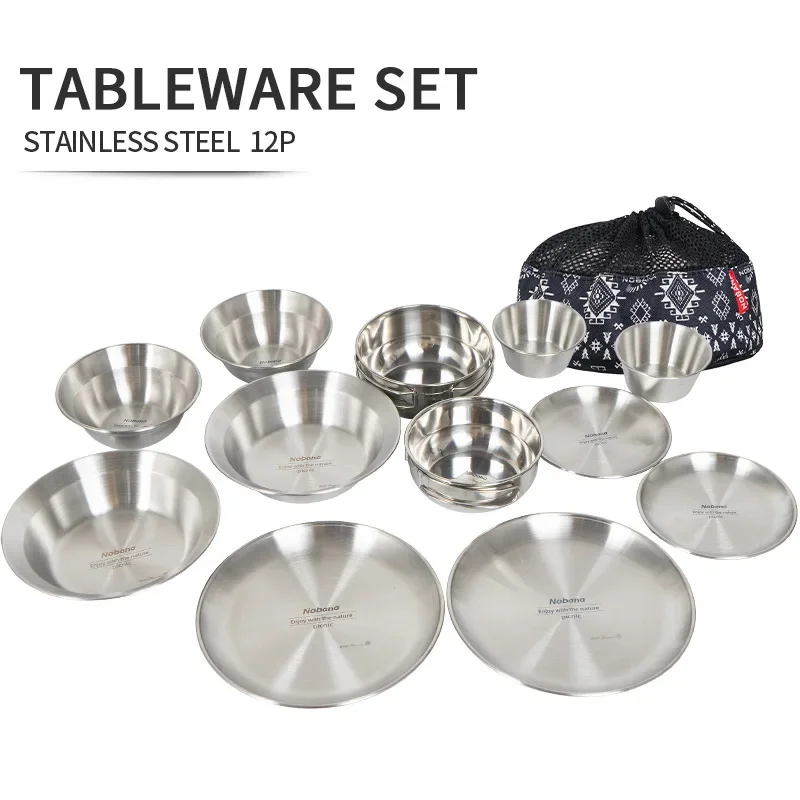 Ensemble de vaisselle portable - Camping Cooking Dining Set avis et prix