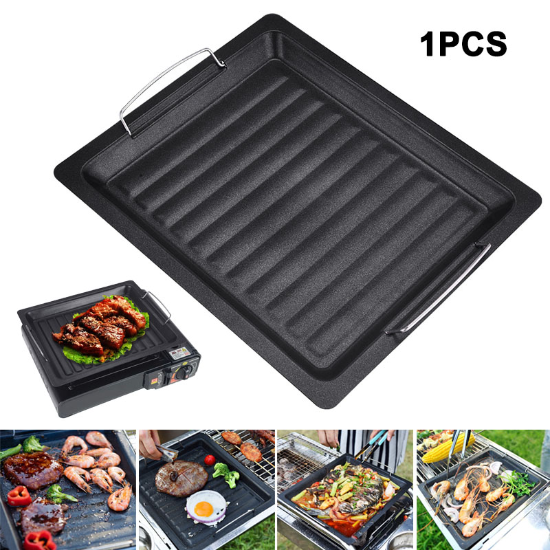 Poêle à griller carrée épaisse - Camping Hiking Cooking avis et prix