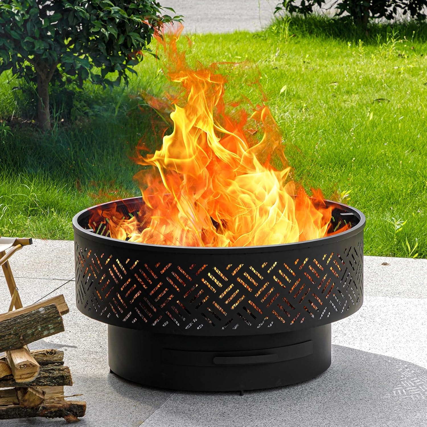 Table de foyer ronde en métal  - Camping Cooking Table avis et prix