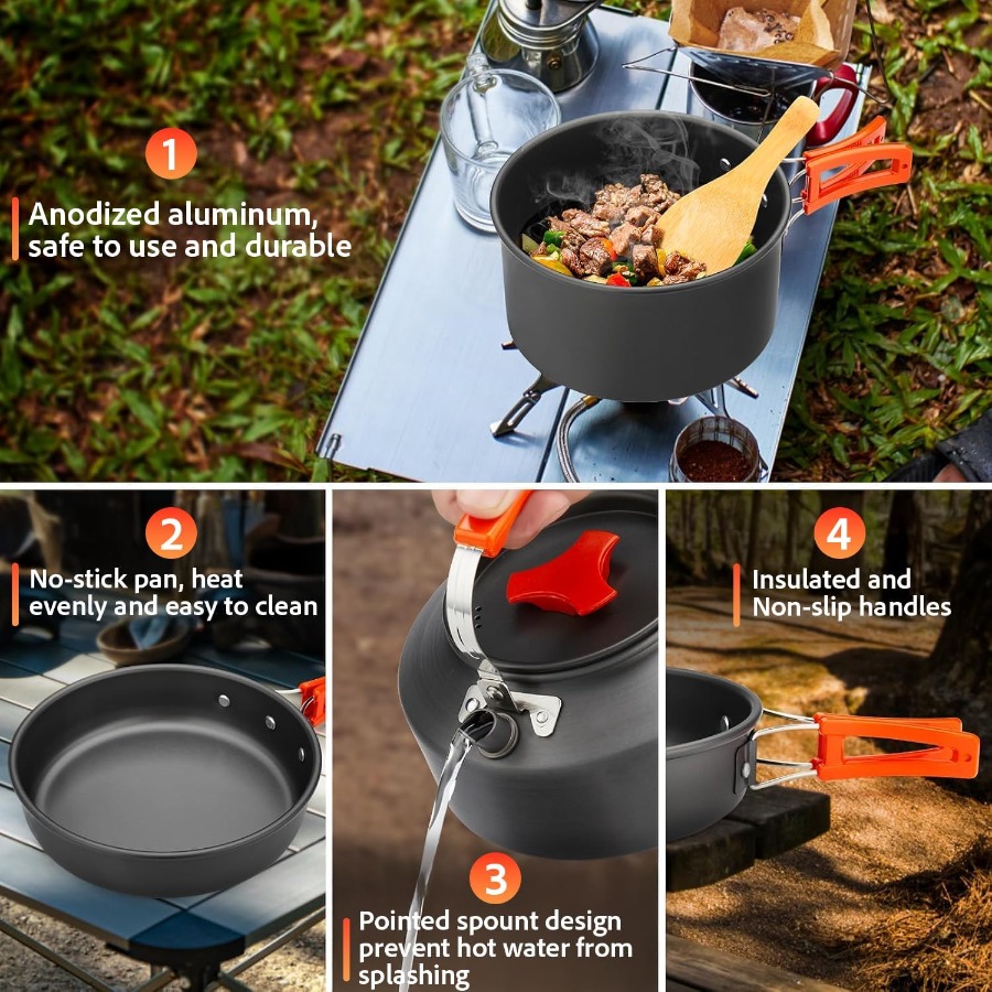 Ensemble de cuisine de camping - Camping Hiking Cooking avis et prix