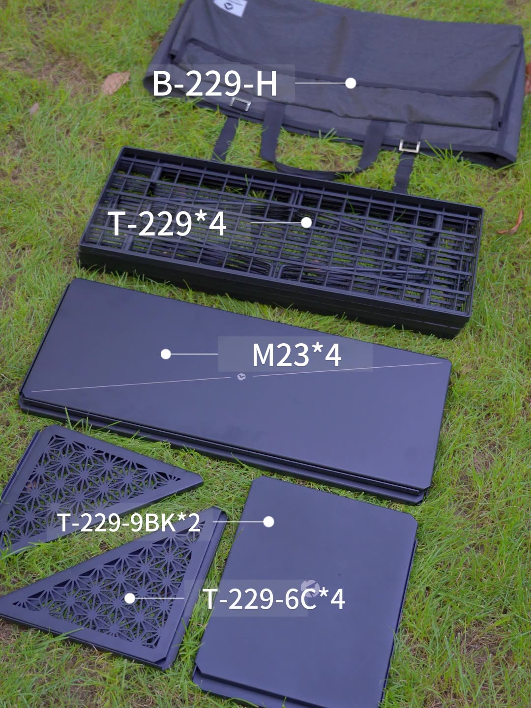 CAMPINGMOON T-229-9BK-2P, acce - Camping Cooking Table avis et prix