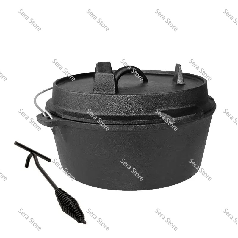 Casserole en fonte de 25 cm, p - Camp Dutch Oven Cast avis et prix